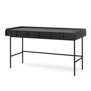 Linea 2 Drawer 140cm Desk Black Oak | L3 Home gallery detail image