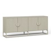 Braxton Ripple Slatted Sideboard | 180cm | Putty gallery detail image