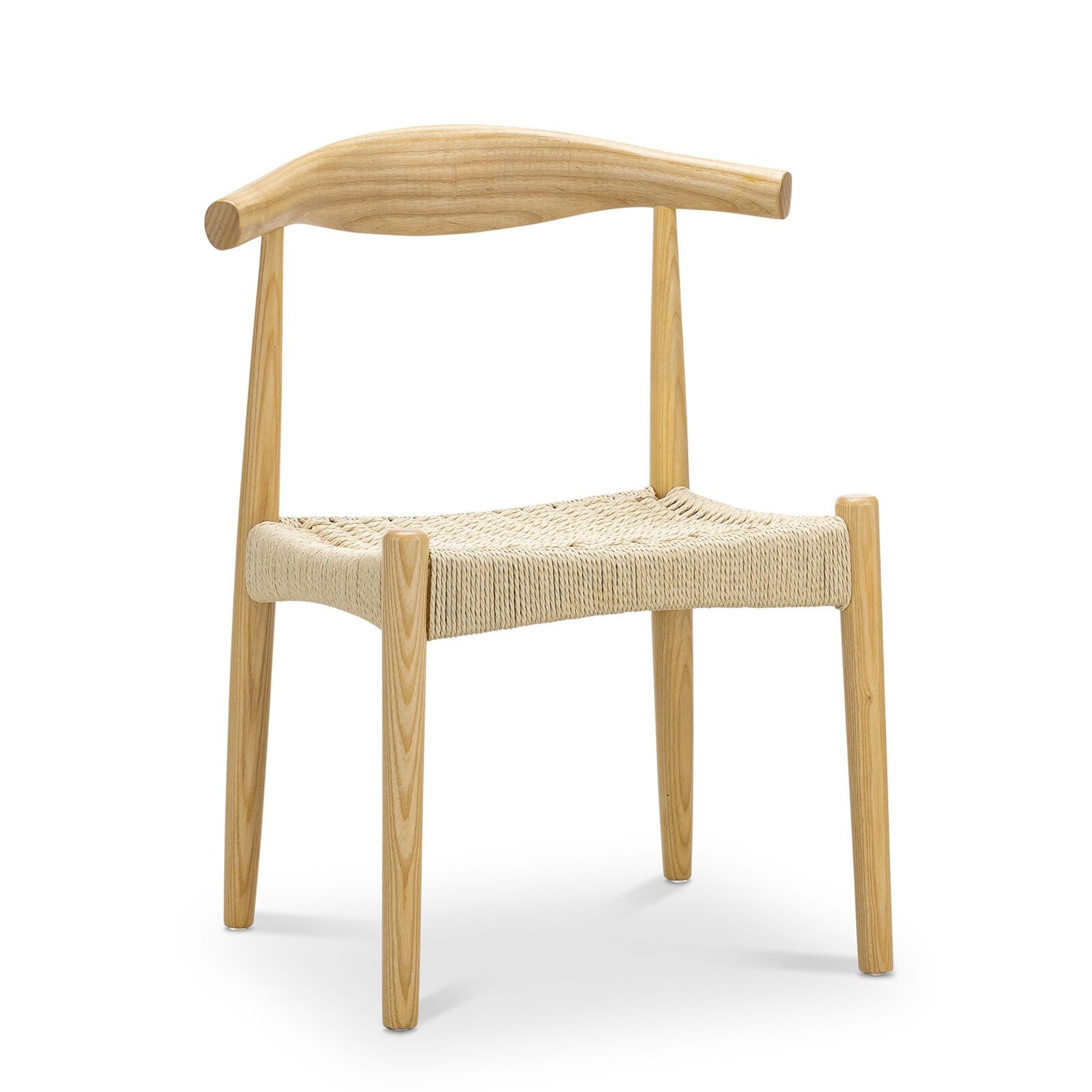 Elba Ashwood Woven Cord Dining Chair | Natural | Set of 2 gallery detail image