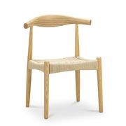 Elba Ashwood Woven Cord Dining Chair | Natural | Set of 2 gallery detail image