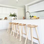 Moku Solid Ashwood Oak Tractor Seat Barstool | Set of 2 | Natural gallery detail image