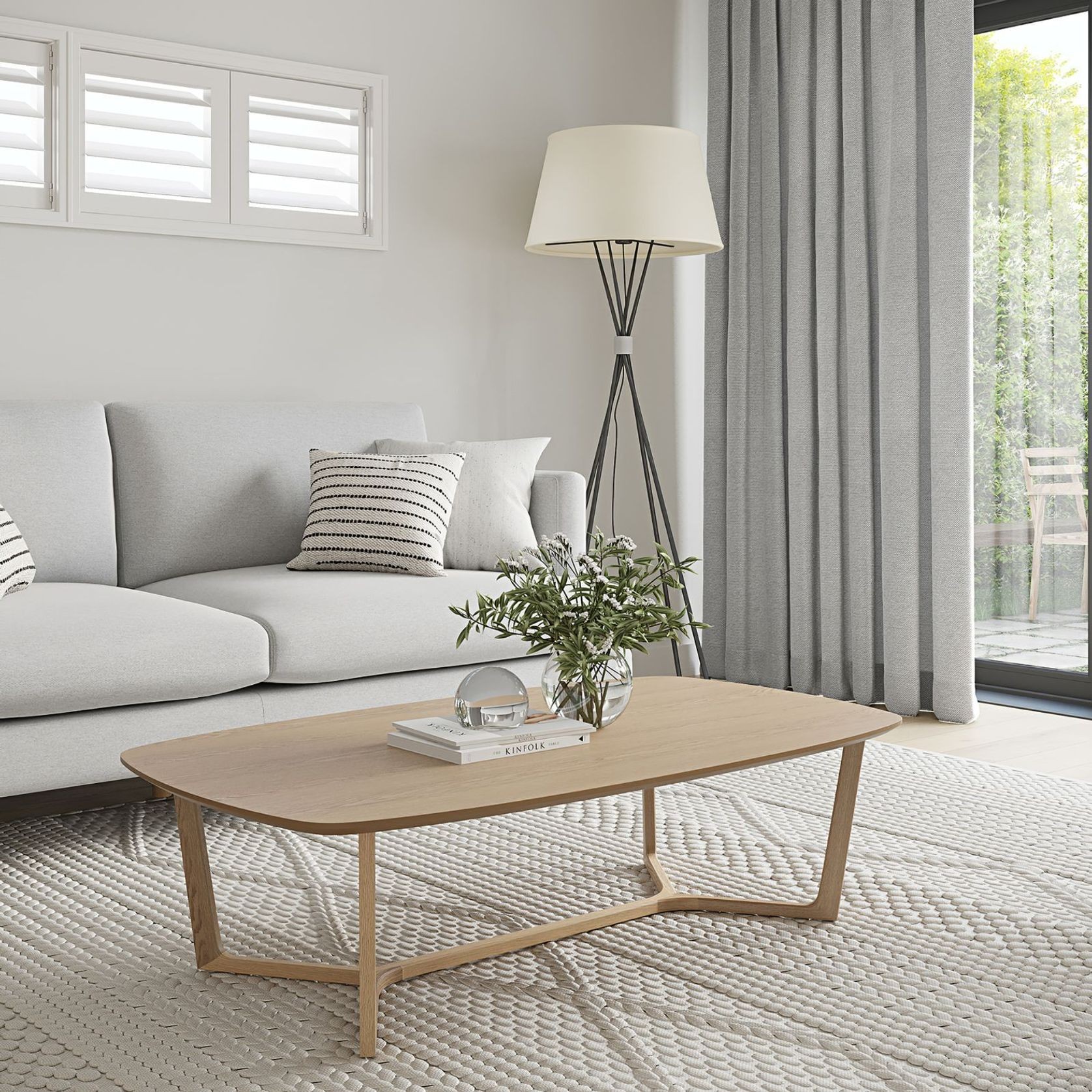 Span Ashwood Oval Coffee Table | Natural Oak gallery detail image