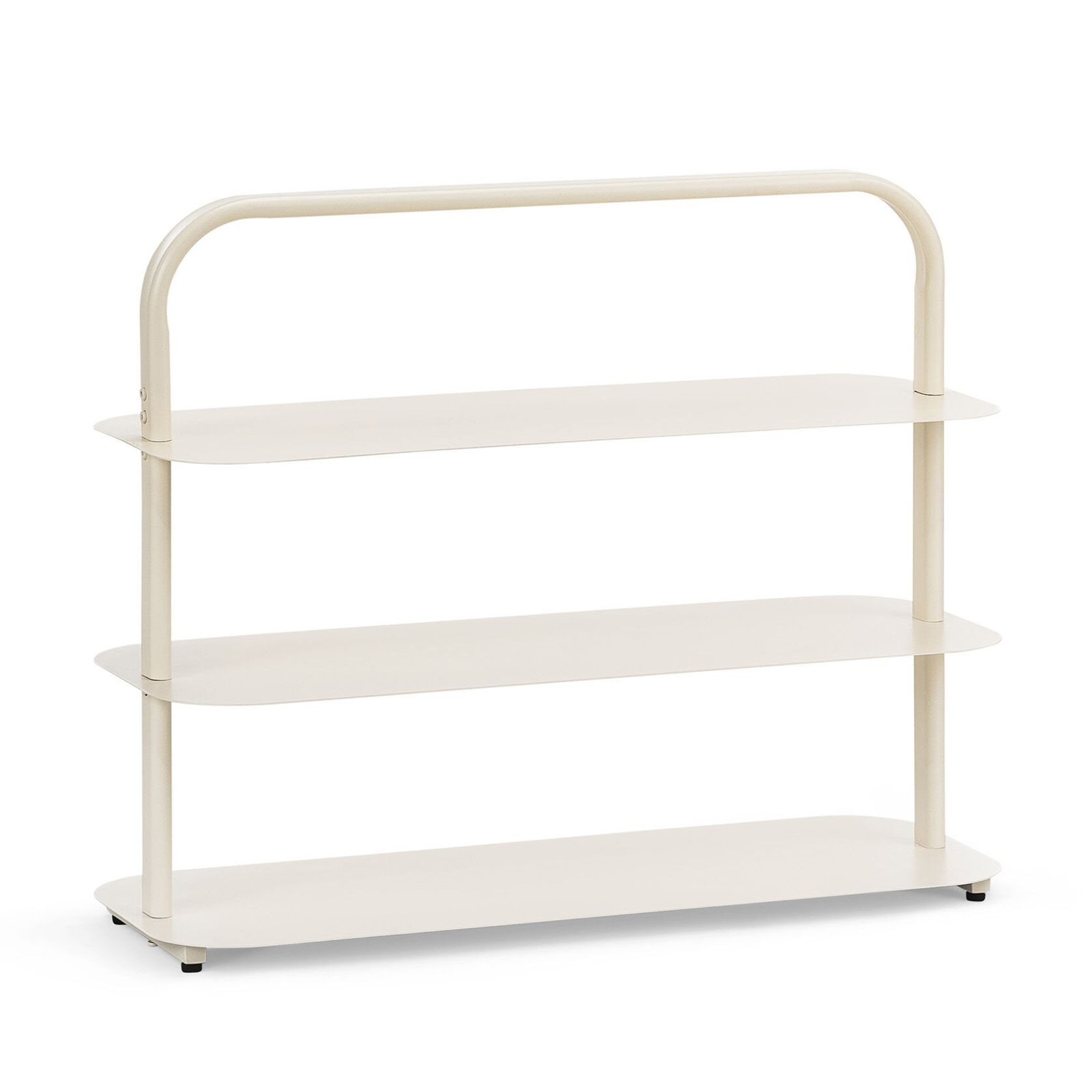 Tresta 3 Tier Low Shelf | Beige Cream gallery detail image