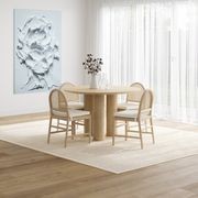 Pila 120cm Round Oak Dining Table | Natural gallery detail image