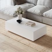 Plade Concrete Coffee Table | White gallery detail image