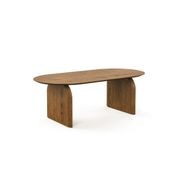 Arco 200cm Oval Dining Table | Brown Oak gallery detail image