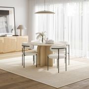 Arco 120cm Round Oak Dining Table | Natural gallery detail image