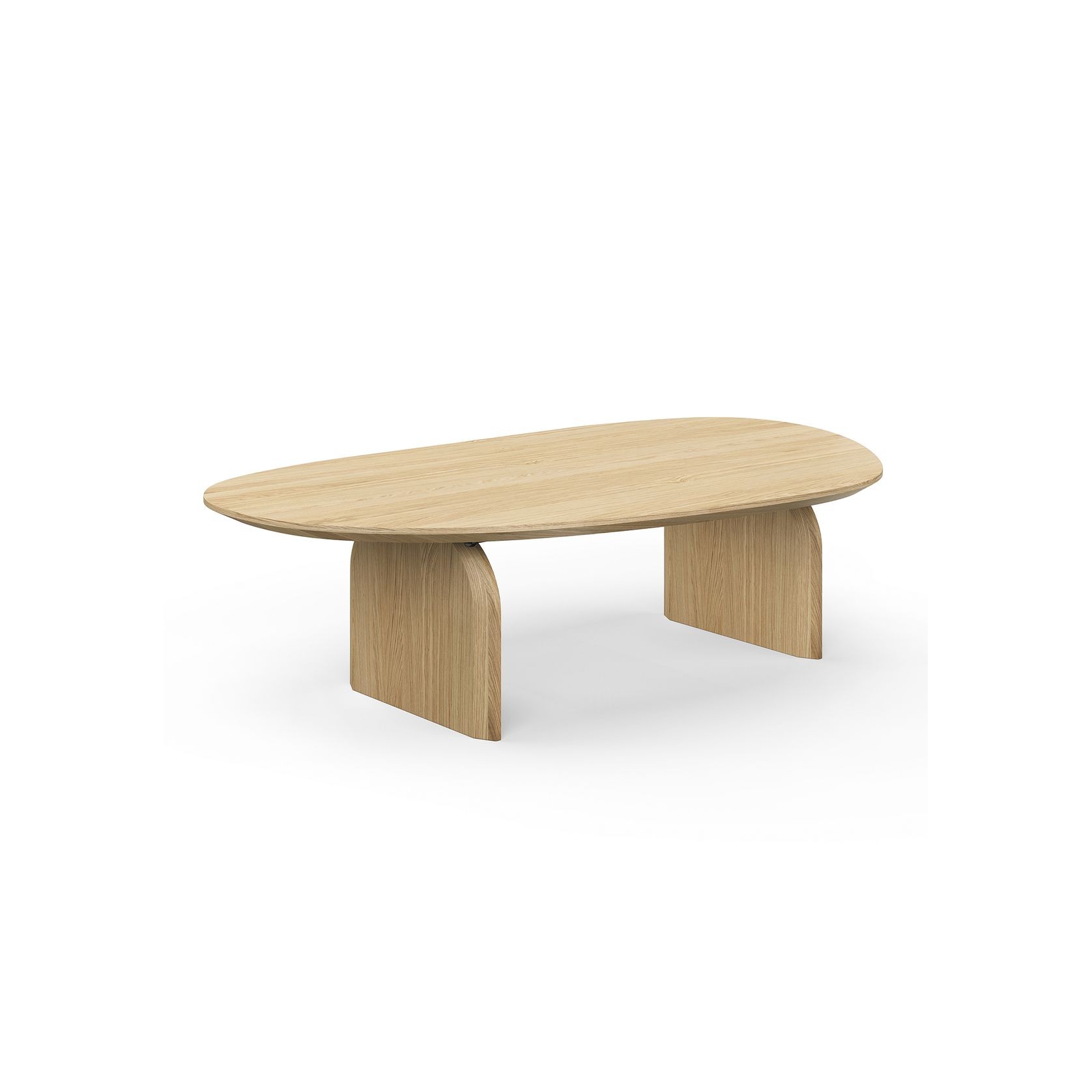 Arco 130cm Oval Oak Coffee Table| Natural gallery detail image