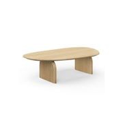 Arco 130cm Oval Oak Coffee Table | Natural gallery detail image