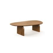 Arco 130cm Oval Coffee Table | Brown Oak gallery detail image
