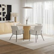 Kara 120cm Round Oak Dining Table | Natural gallery detail image
