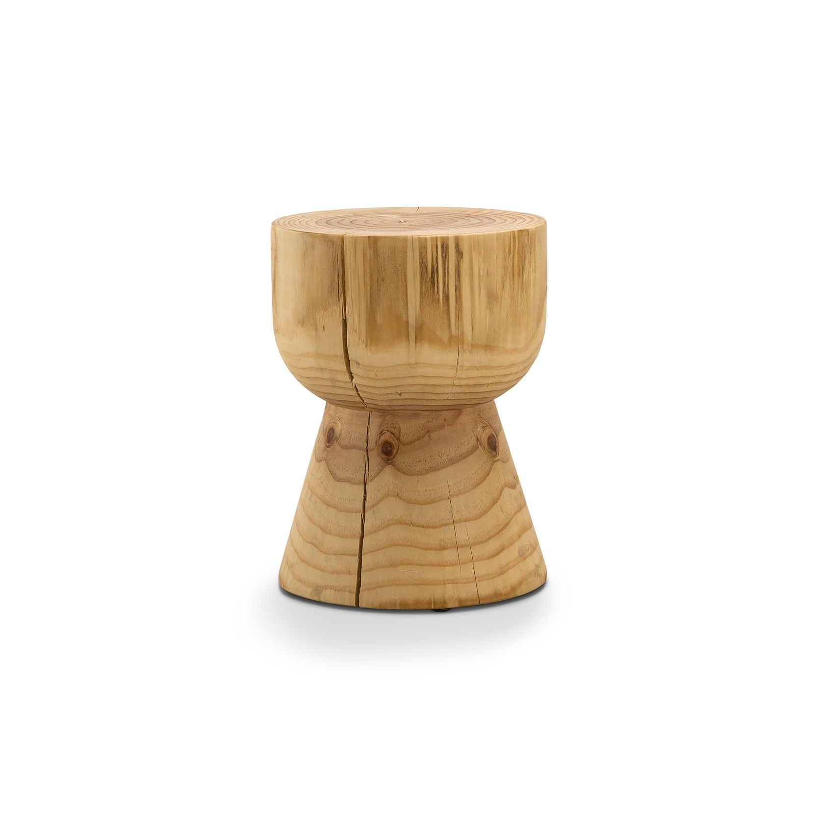 Kork Hourglass Stump Stool | Natural gallery detail image