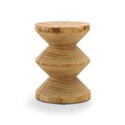 Navi Zig Zag Stump Stool | Natural gallery detail image
