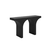 Arcus 140cm Concrete Console Table in Matte Black gallery detail image