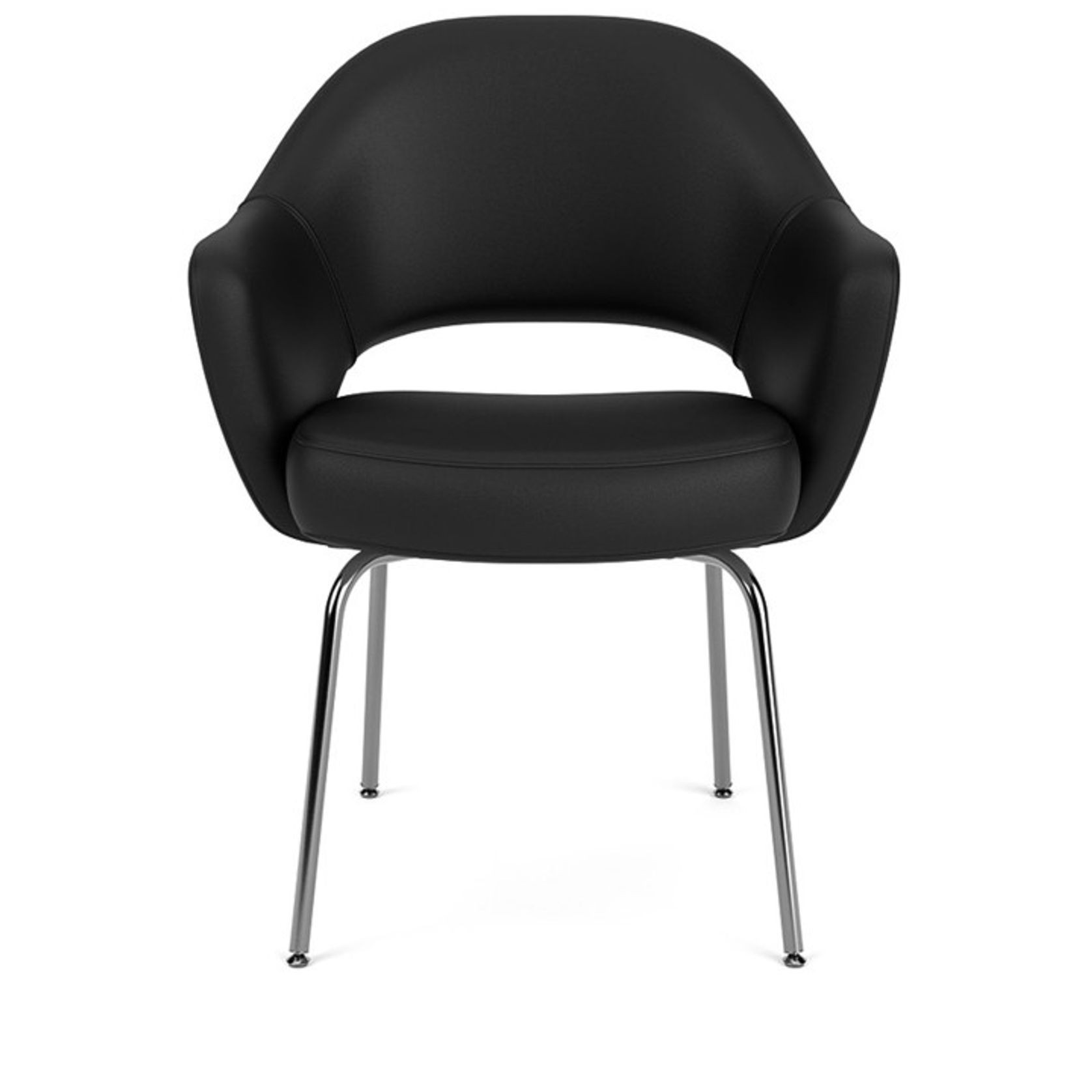 Saarinen Conference Relax Armchair - Black gallery detail image