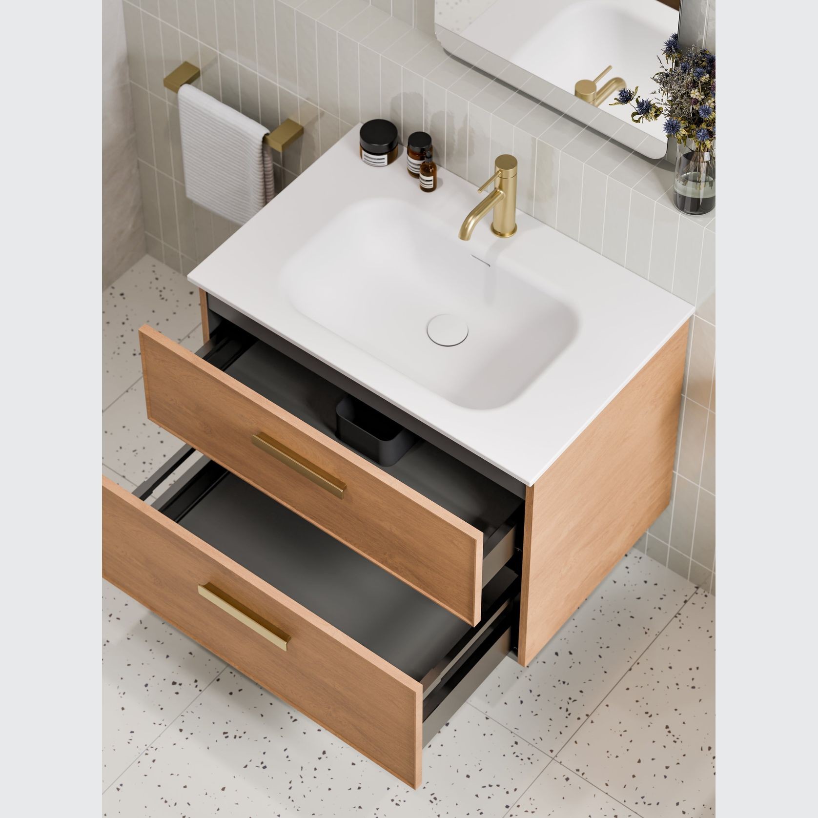 Lineare 750 Axel 2 Drawer Vanity gallery detail image