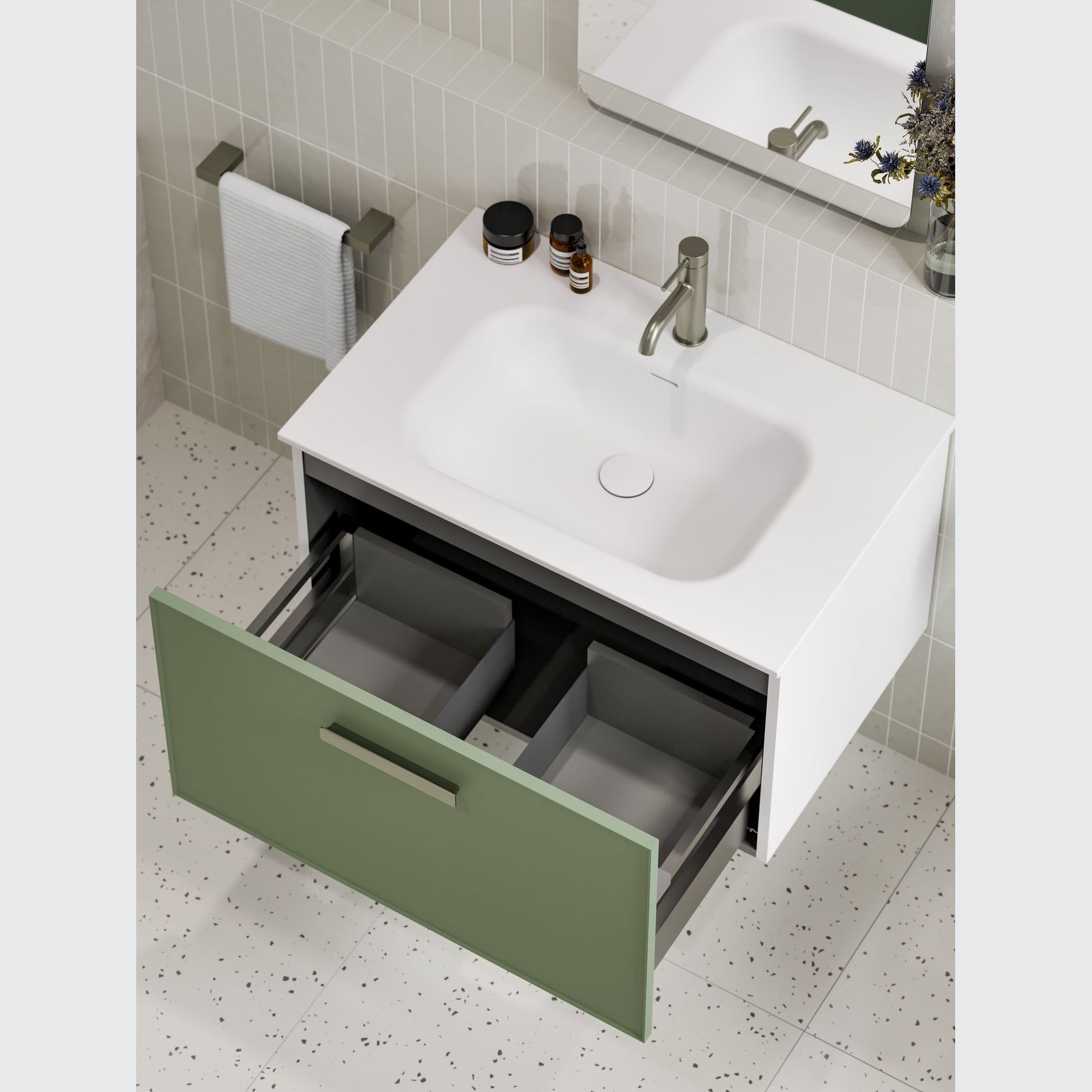 Lineare 750 Axel Single Drawer Vanity gallery detail image