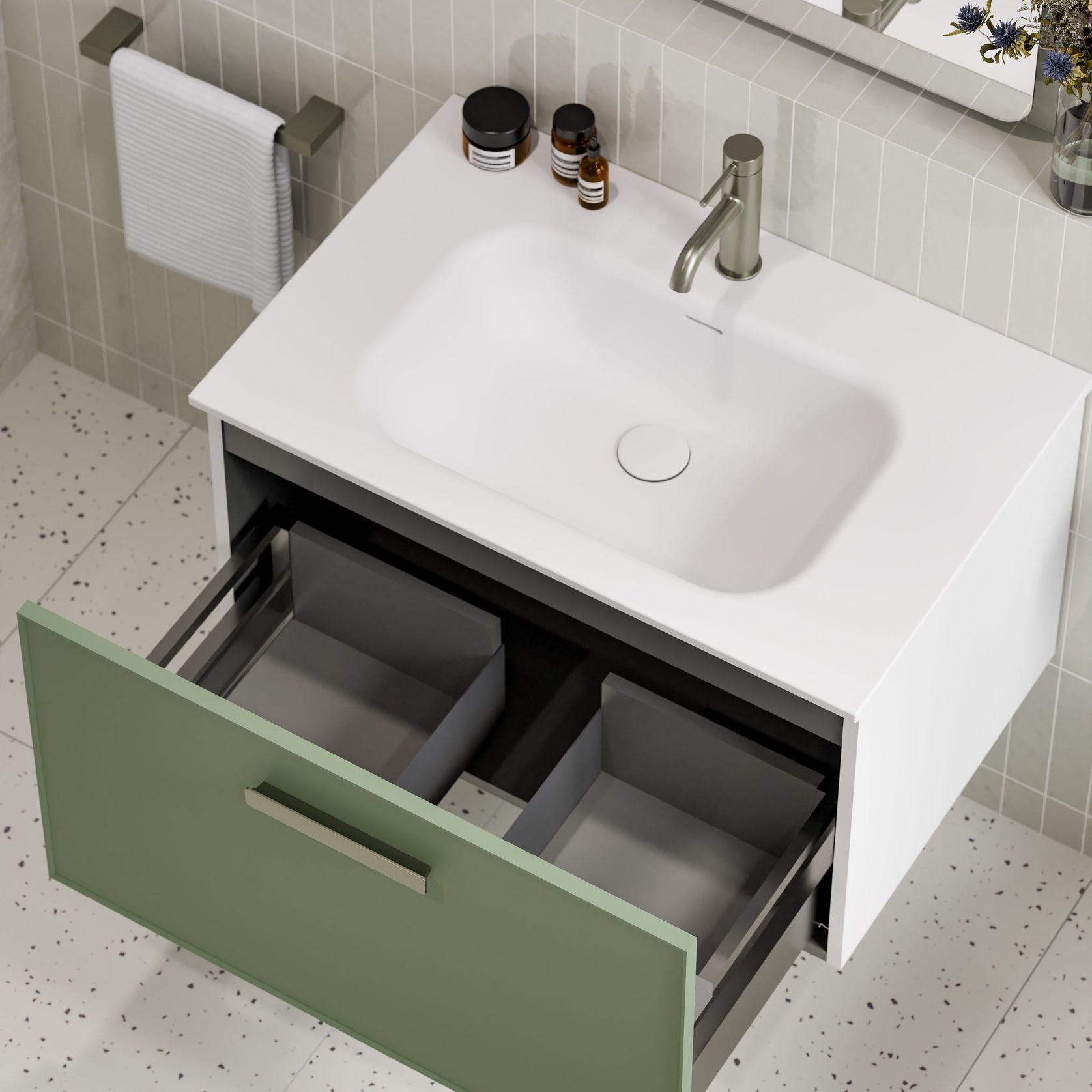 Lineare 750 Axel Single Drawer Vanity gallery detail image