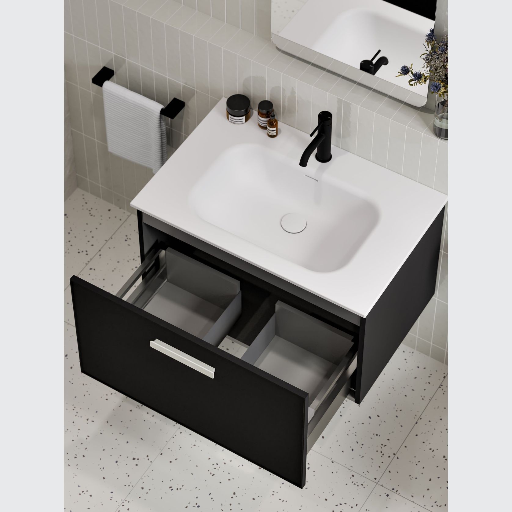 Lineare 750 Axel Single Drawer Vanity gallery detail image