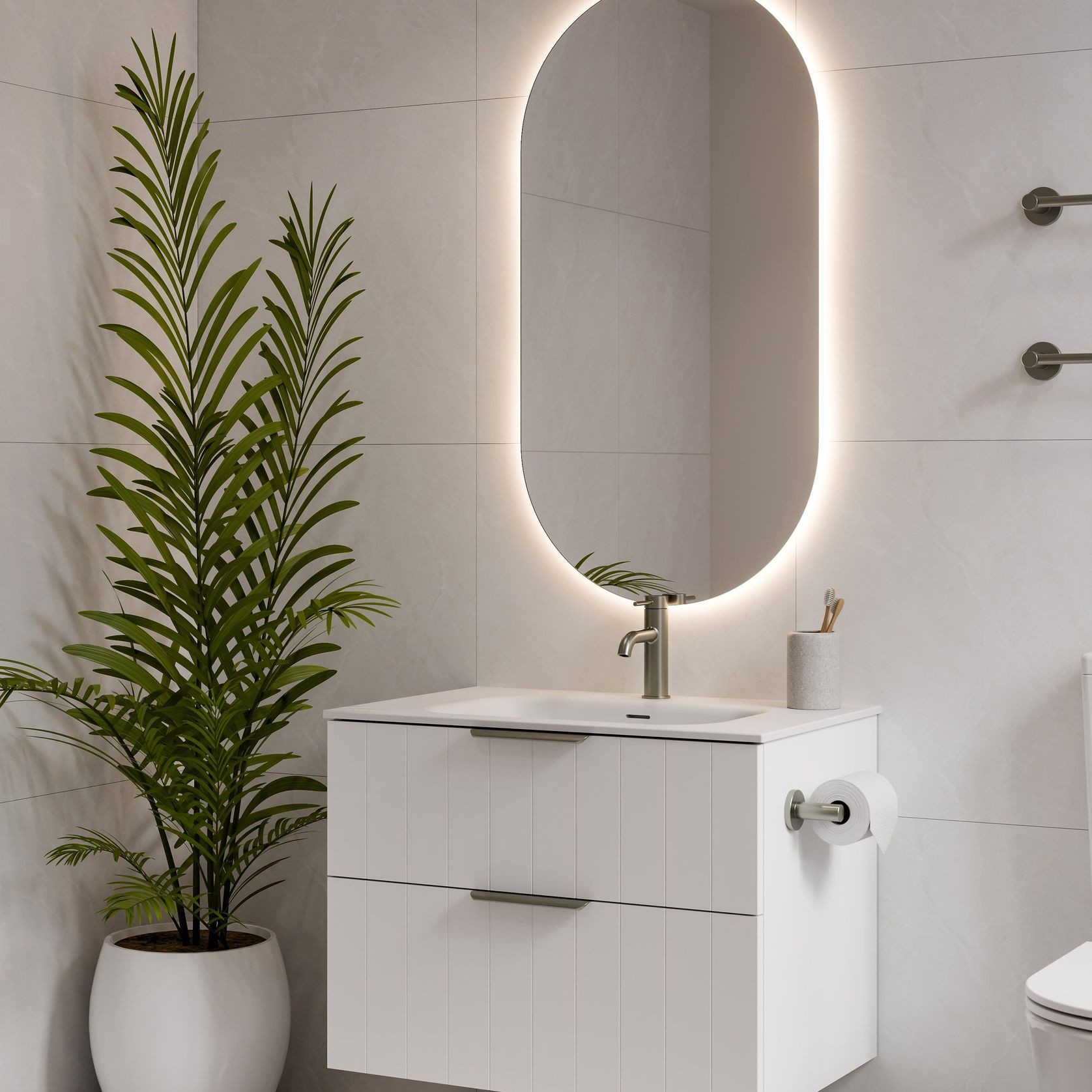 Lineare 750 Coastal 2 Drawer Vanity gallery detail image
