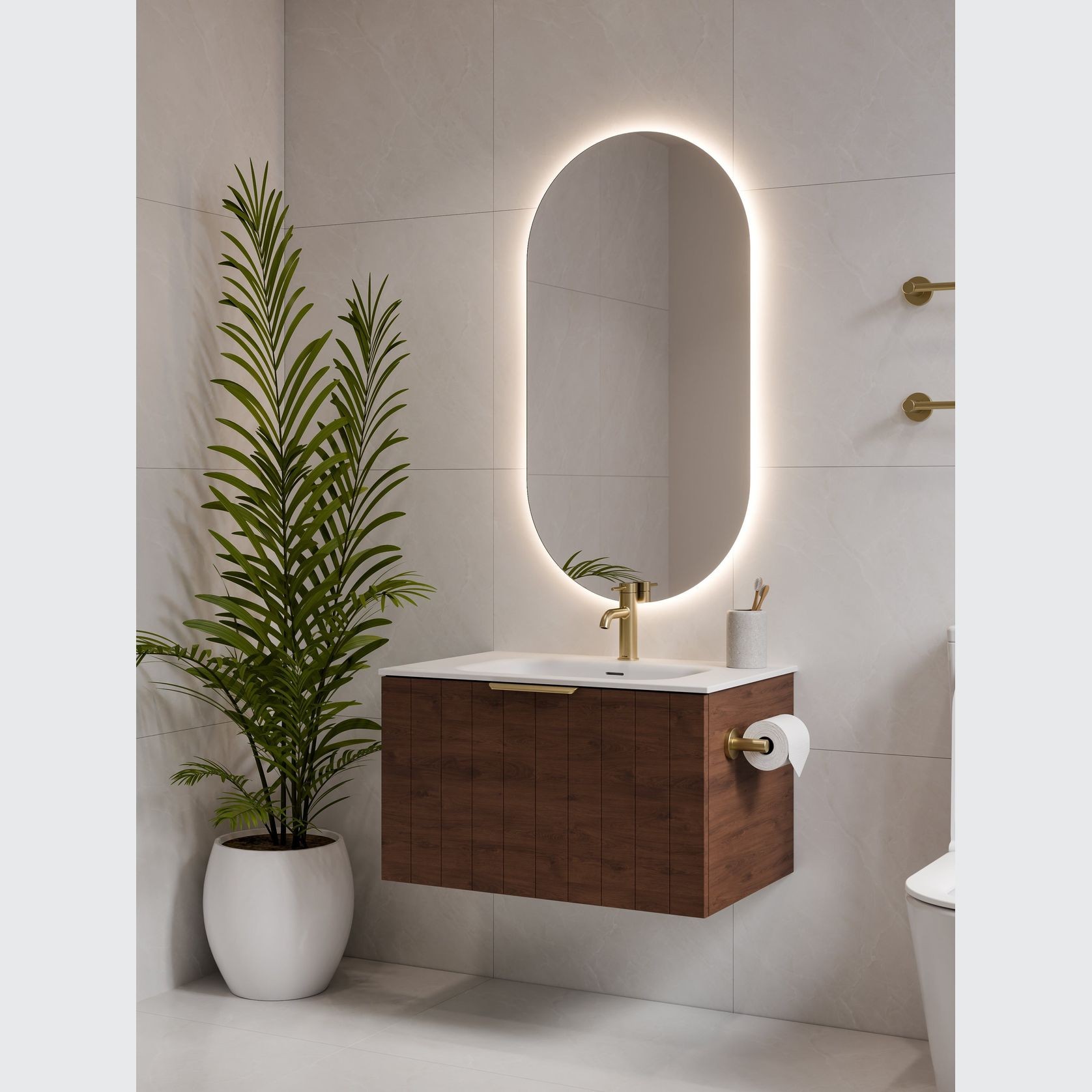 Lineare 750 Coastal Single Drawer Vanity gallery detail image