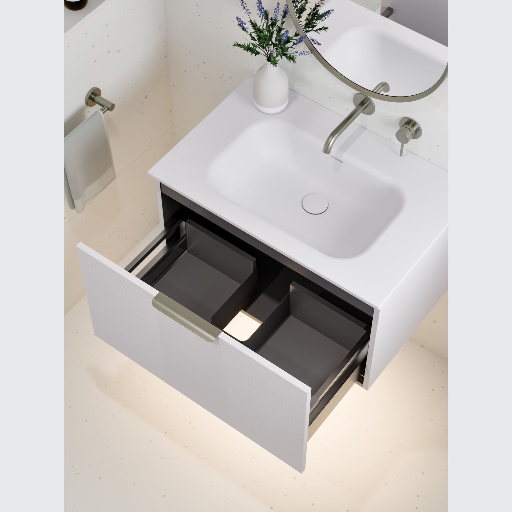 Lineare 750 Orchard Single Drawer Vanity gallery detail image