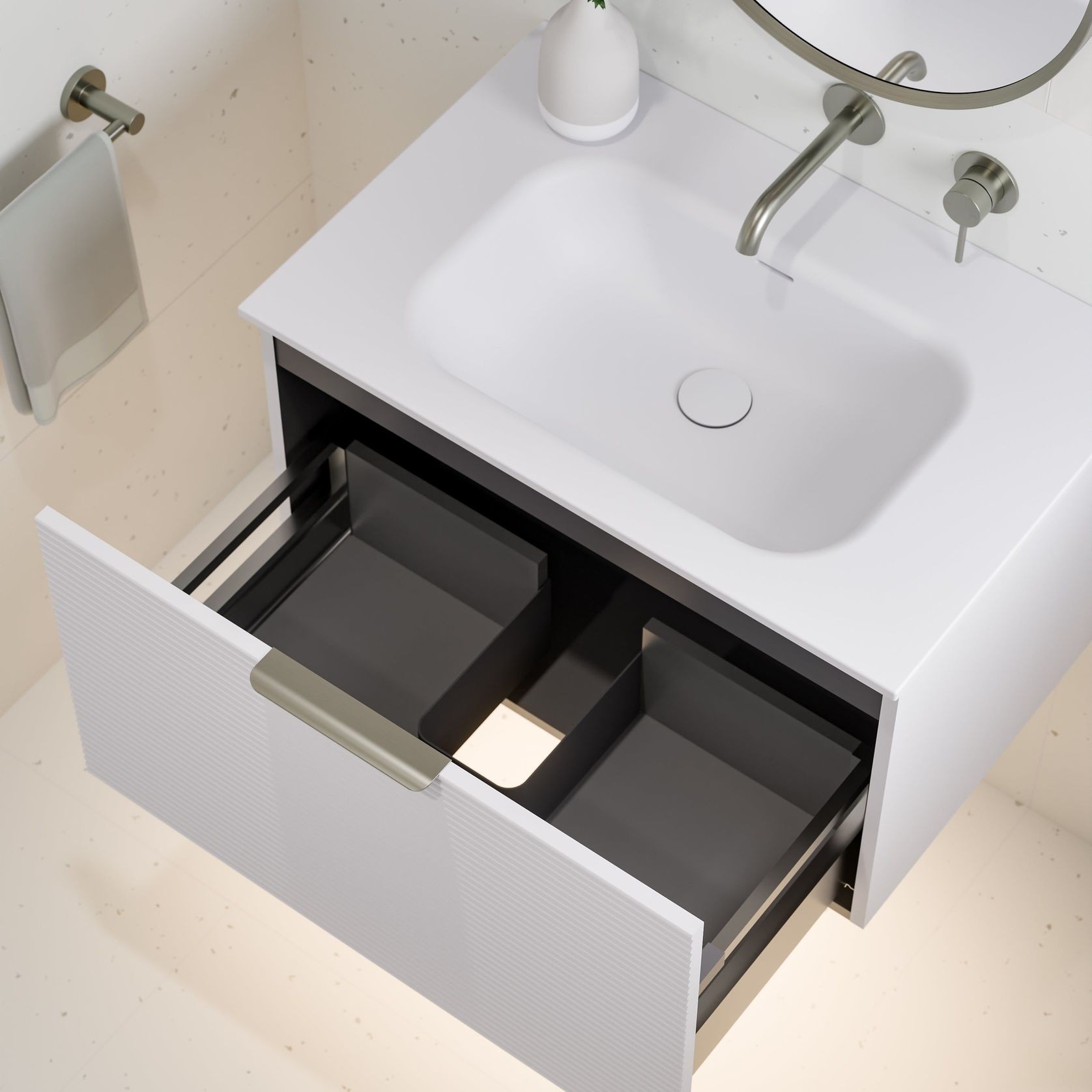 Lineare 750 Orchard Single Drawer Vanity gallery detail image
