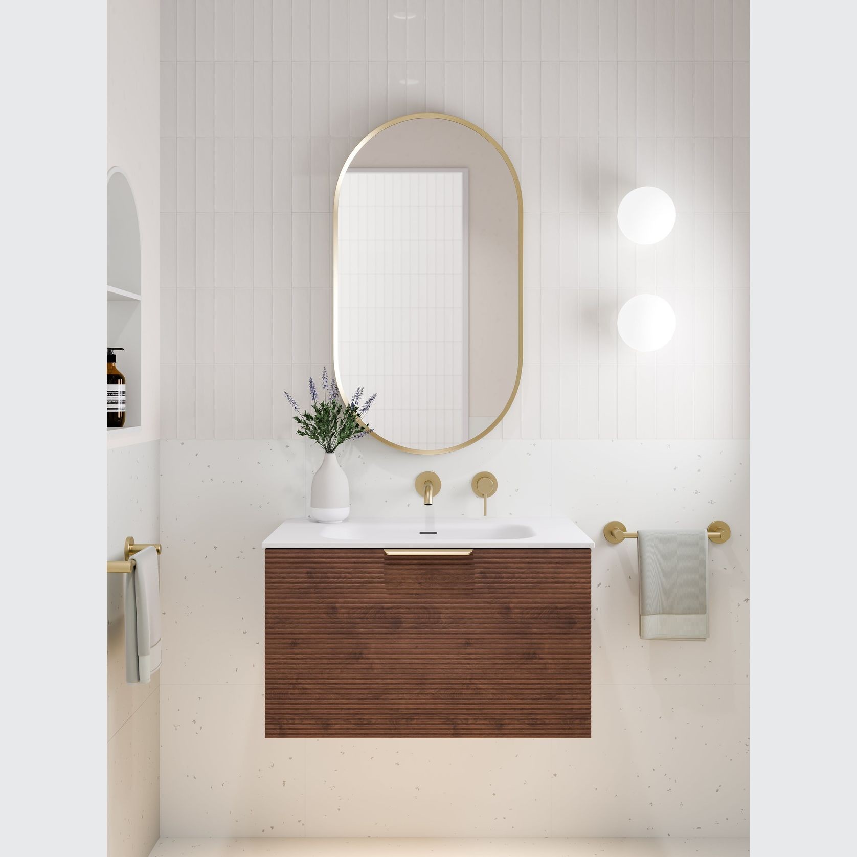 Lineare 750 Orchard Single Drawer Vanity gallery detail image