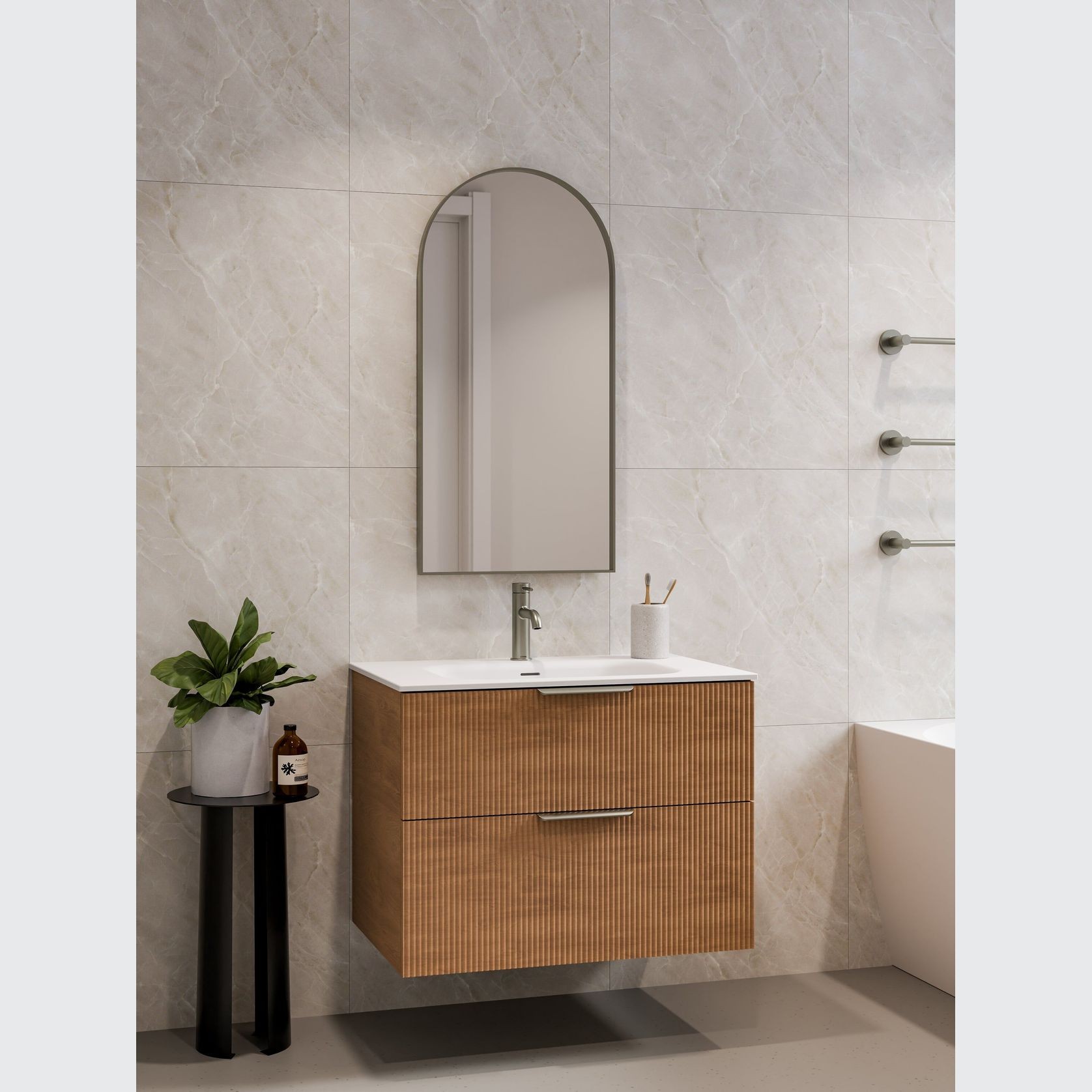 Lineare 750 Pillar 2 Drawer Vanity gallery detail image