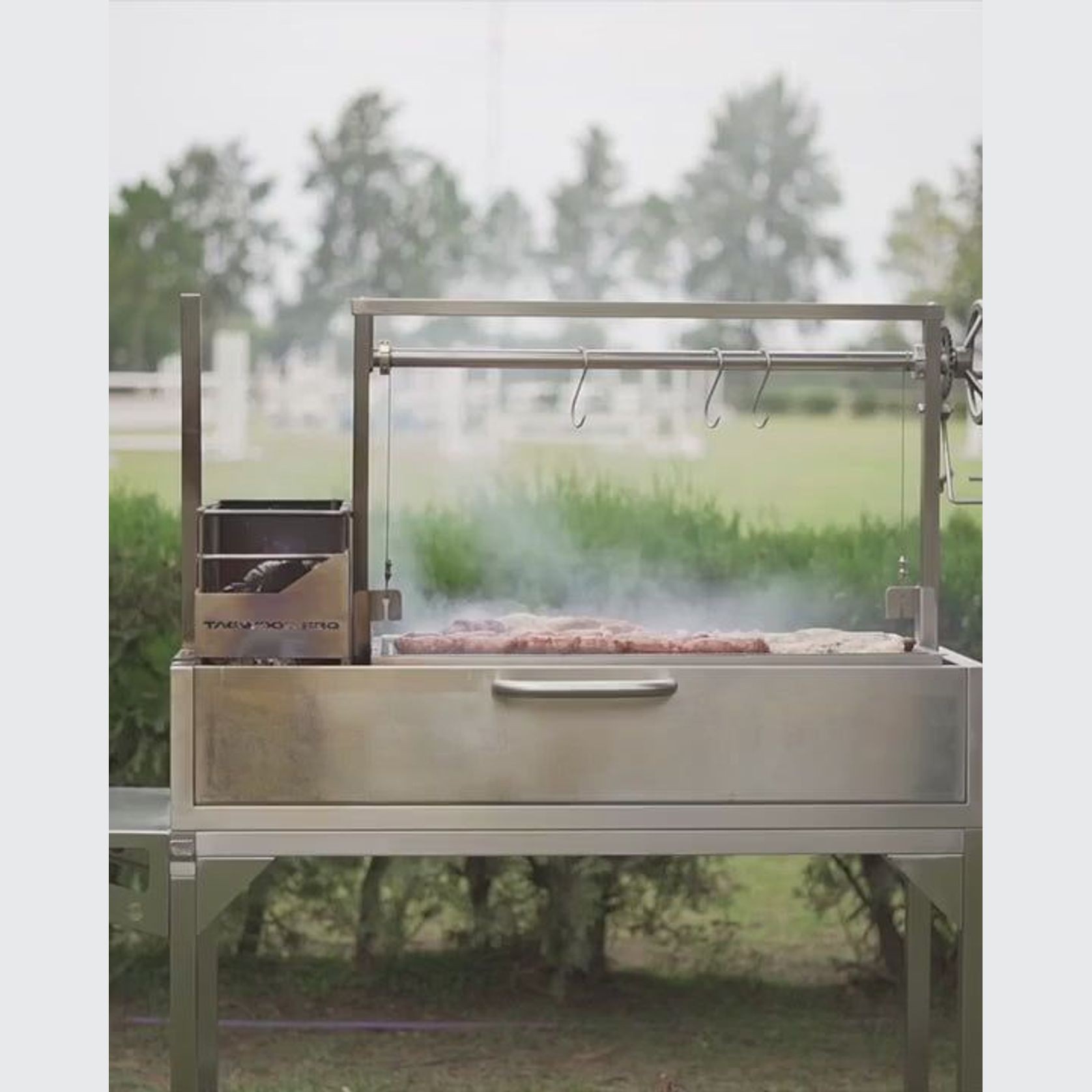 Tagwood BBQ Argentine Santa Maria Wood Fire & Charcoal Grill | BBQ03SS gallery detail image