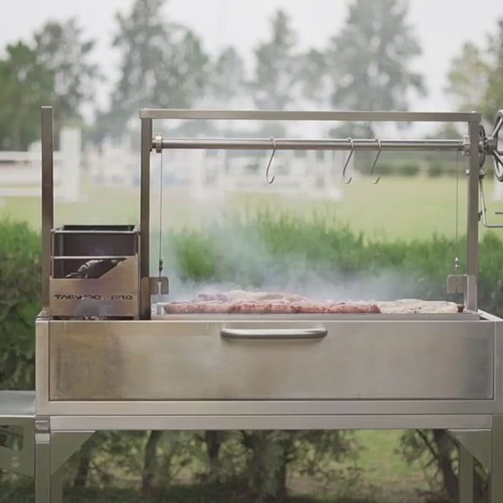 Tagwood BBQ Argentine Santa Maria Wood Fire & Charcoal Grill | BBQ03SS gallery detail image