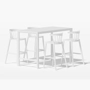 Stratus Table With Aria Chairs 5-Piece Outdoor Bar Set gallery detail image