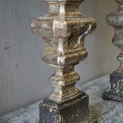 Large Italian Carved & Silvered Lamp gallery detail image