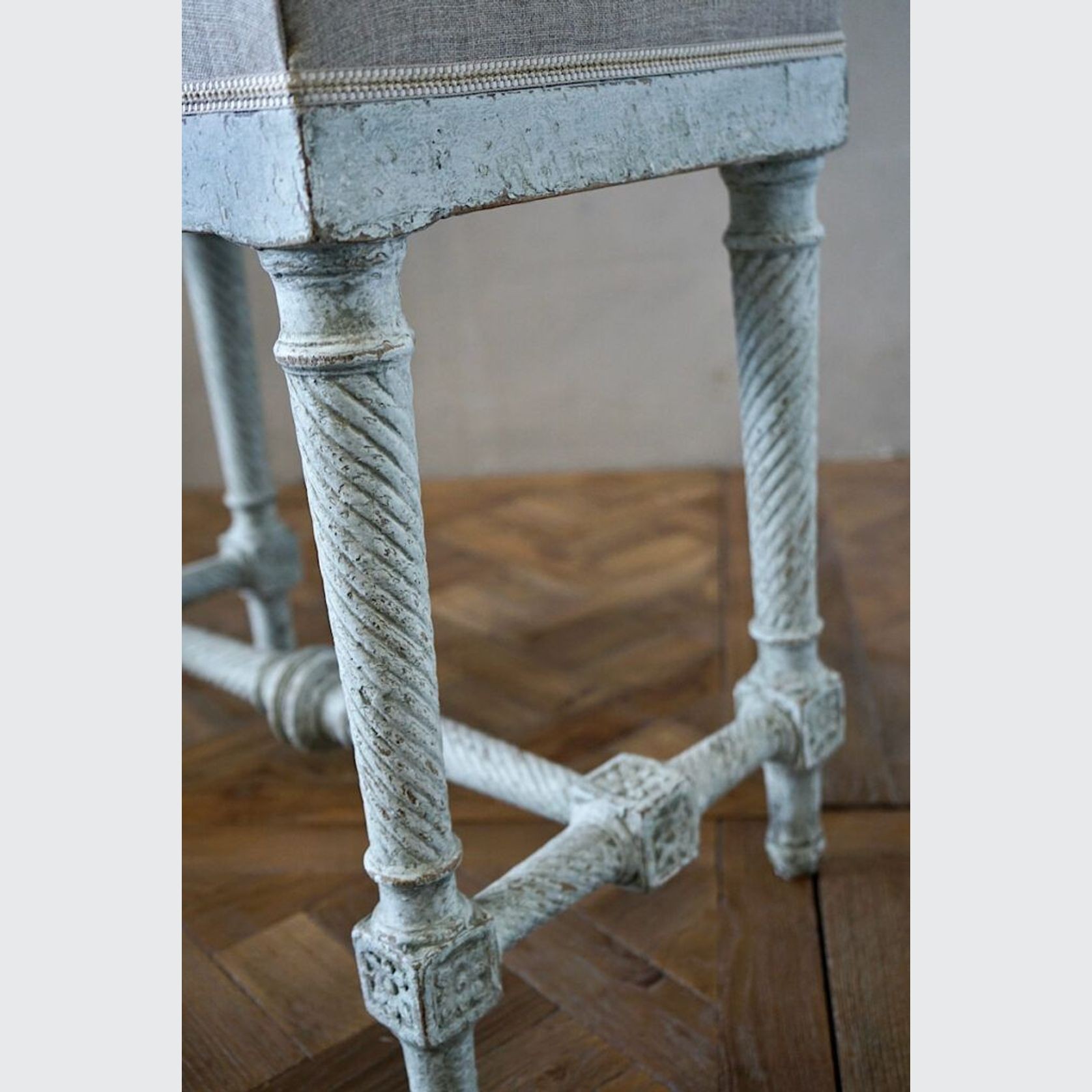 French Directoire Painted Stool gallery detail image