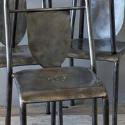 Set of 4 French Industrial Steel Chairs gallery detail image