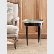 Ebonised Empire Style Marble Torp Side Table gallery detail image