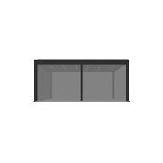 Retractable Shade Manual Blind For Tasman Wall Mounted Pergola gallery detail image