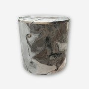 Rounded Side Table - Milky Blue Marble | Natural Stone Co. gallery detail image