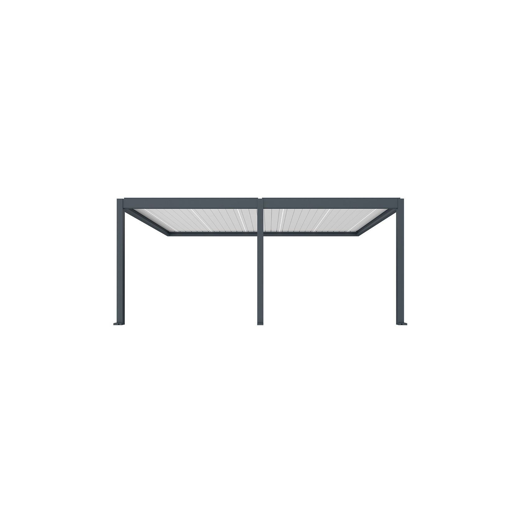 Caribbean Motorised Wall Mounted Louvre Roof Aluminium Pergola gallery detail image