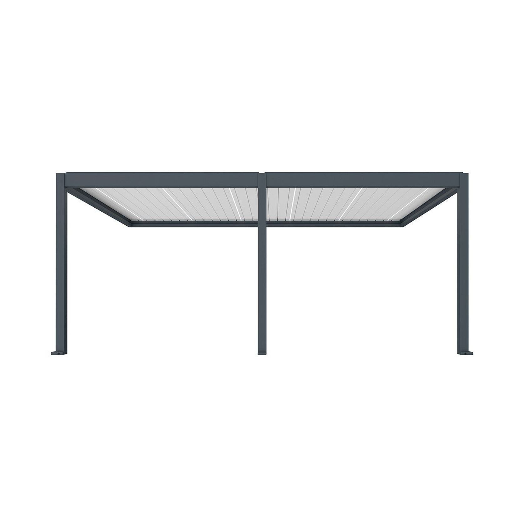 Caribbean Motorised Wall Mounted Louvre Roof Aluminium Pergola gallery detail image