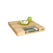 Boos Block Newton Prep Master Maple Wood Reversible Cutting Board with Juice Groove & Pan - 45cm x 45cm x 6cm gallery detail image