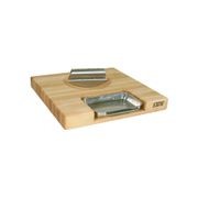 Boos Block Newton Prep Master Maple Wood Reversible Cutting Board with Juice Groove & Pan - 45cm x 45cm x 6cm gallery detail image