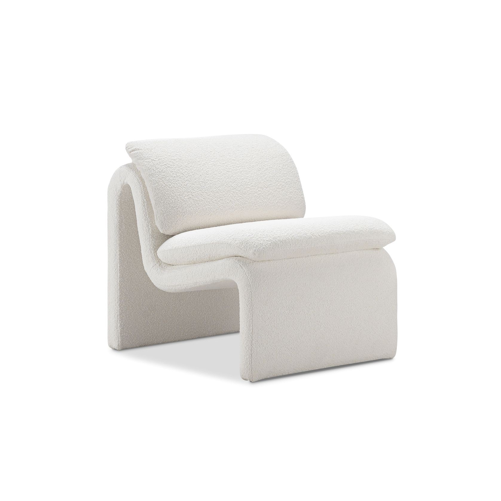 Curvee Occasional Chair | Cream Boucle gallery detail image
