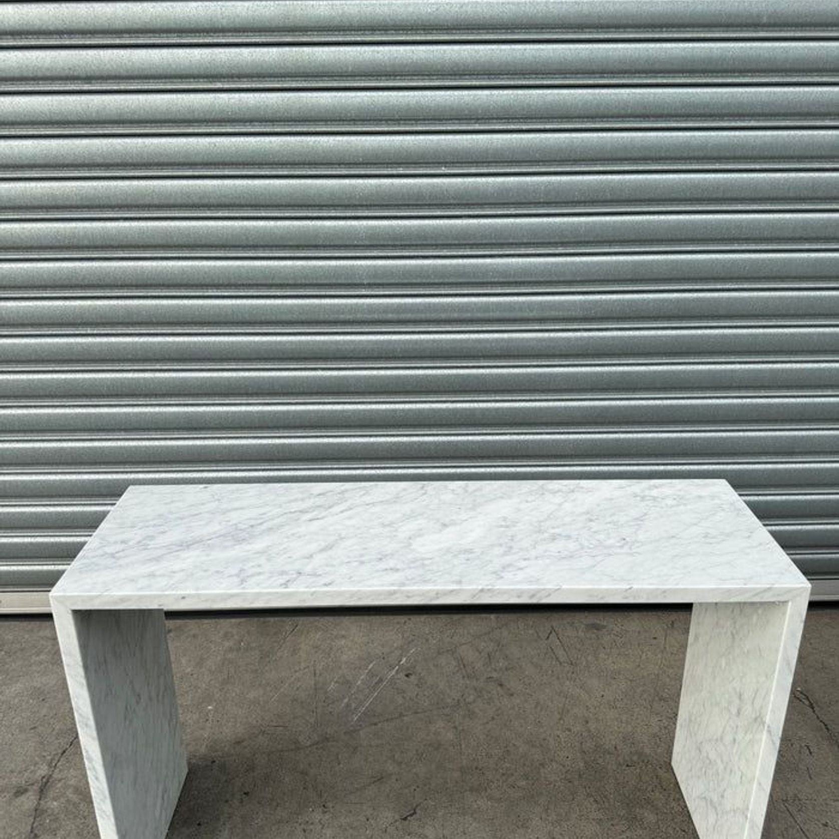 Waterfall Hallway Console - Carrara Marble | Natural Stone Co. gallery detail image
