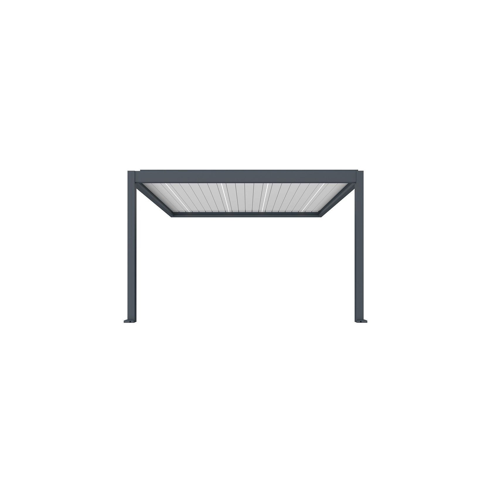 Caribbean Motorised Wall Mounted Louvre Roof Aluminium Pergola gallery detail image
