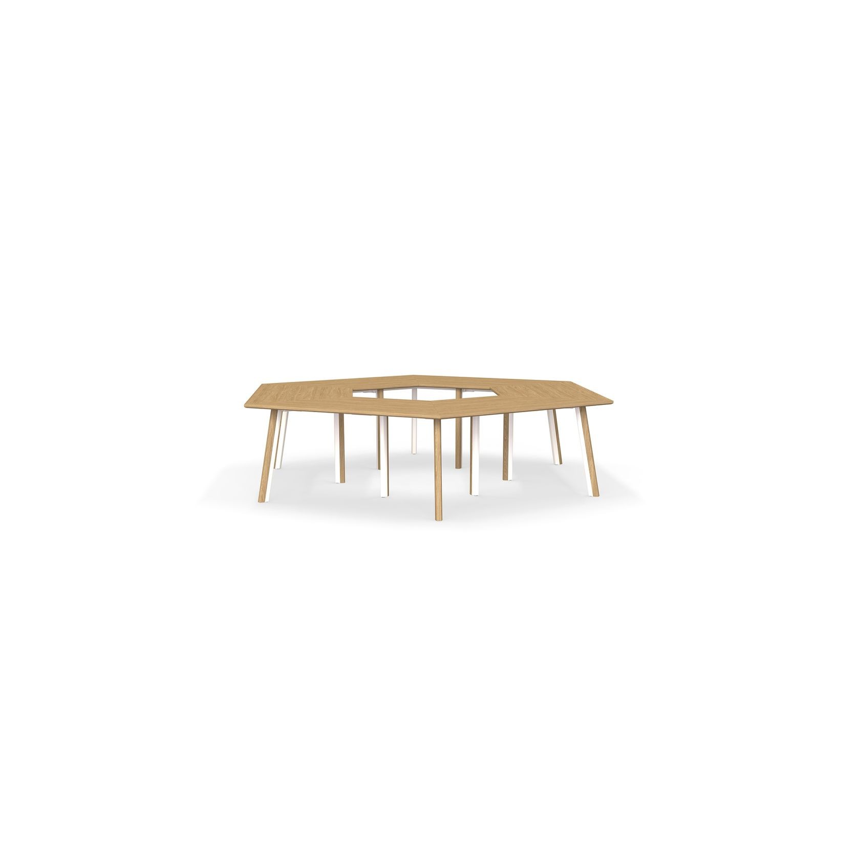 Metro II Multi-Part Tabletop | Double Leg Profile gallery detail image