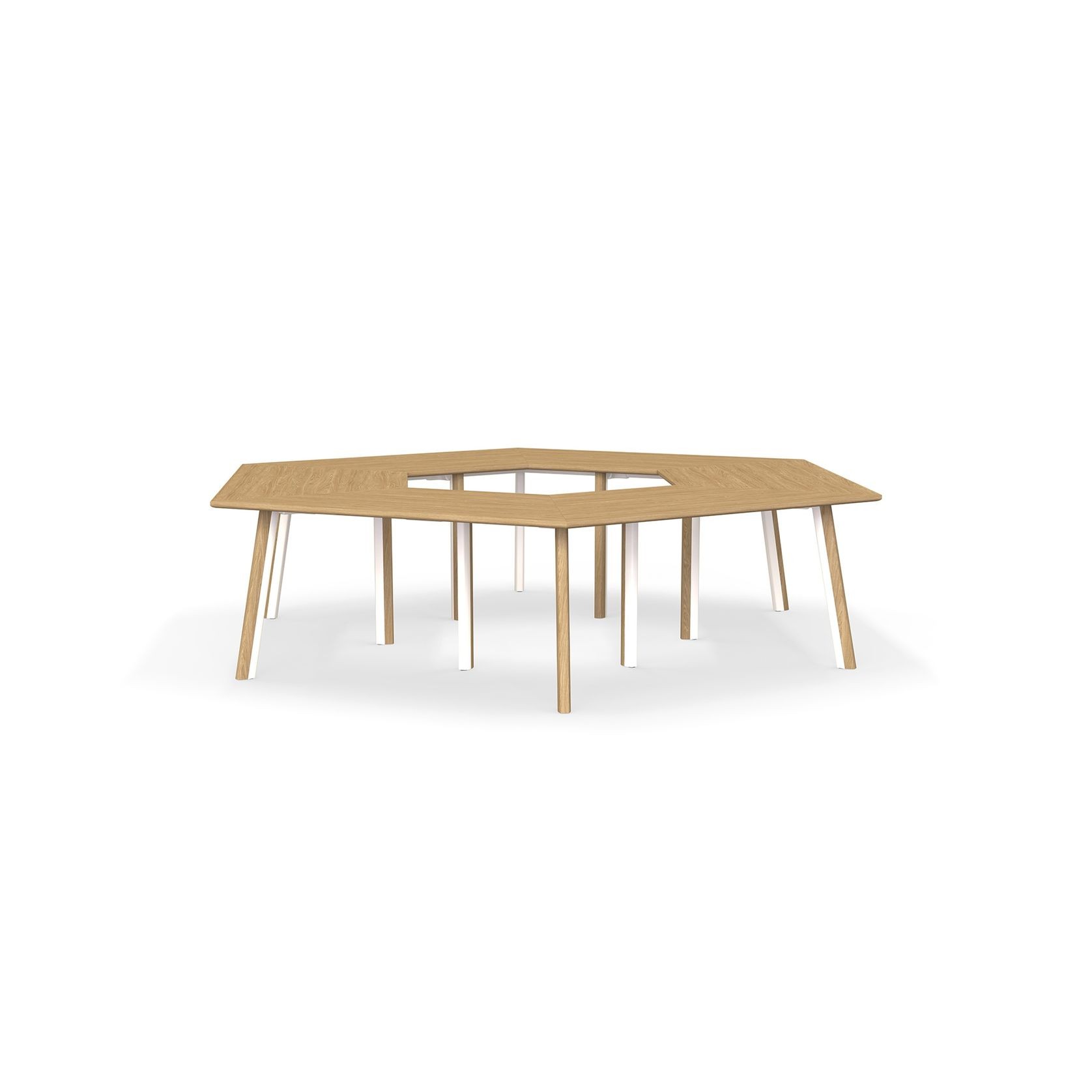Metro II Multi-Part Tabletop | Double Leg Profile gallery detail image