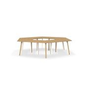 Metro II Multi-Part Tabletop | Double Leg Profile gallery detail image
