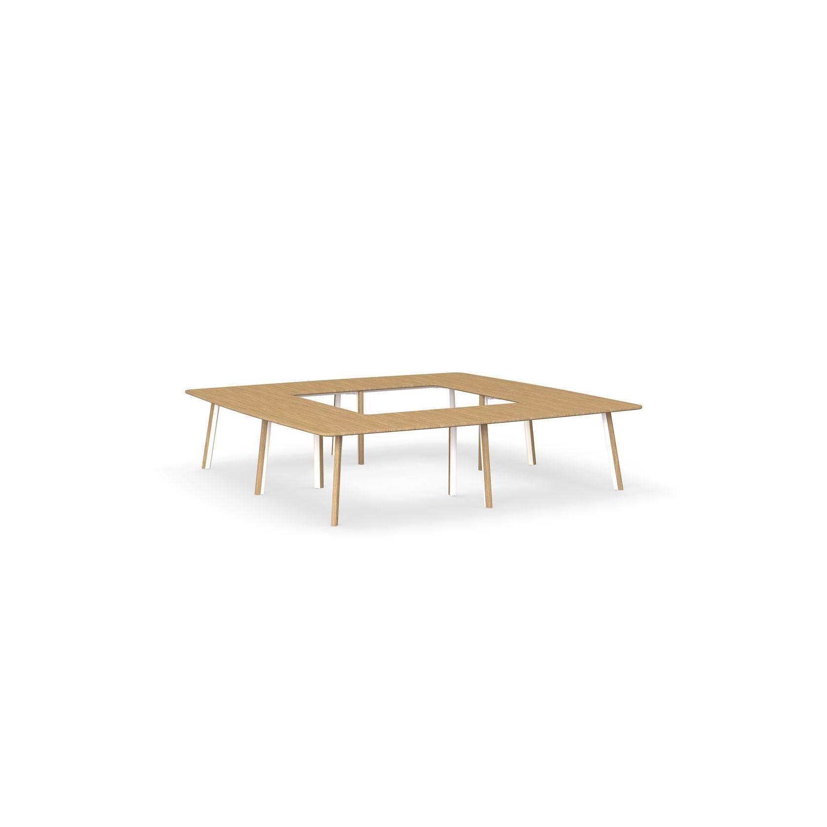 Metro II Multi-Part Tabletop | Double Leg Profile gallery detail image