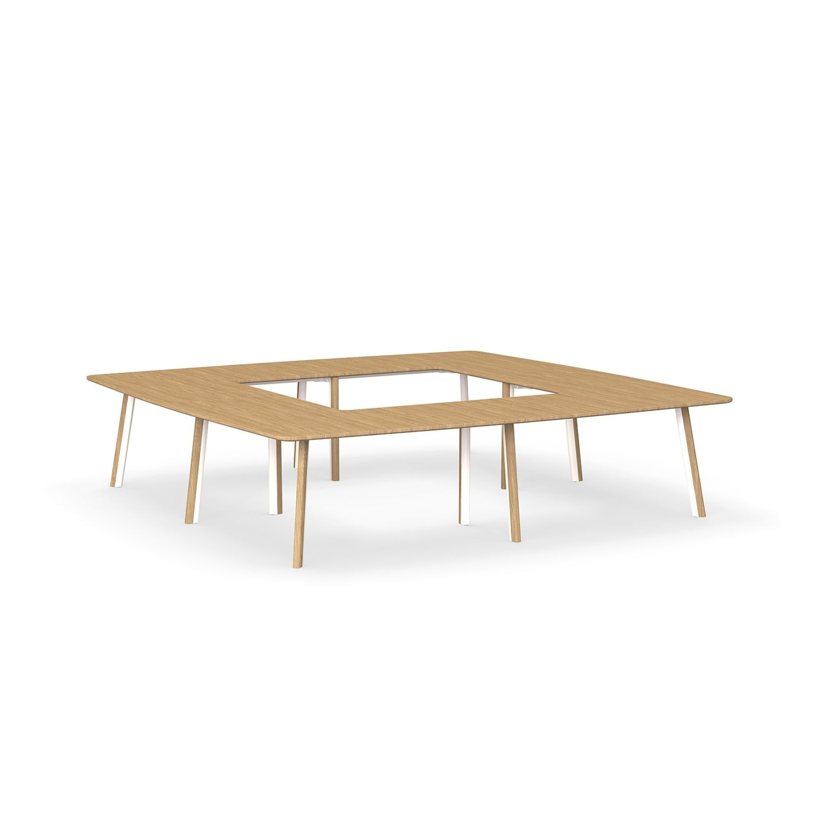 Metro II Multi-Part Tabletop | Double Leg Profile gallery detail image